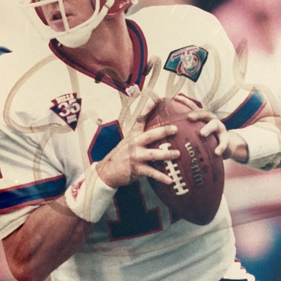 Buffalo Bills Jim Kelly Signed Autographed Photo Plaque Quarterback Certificate - Picture 5 of 16